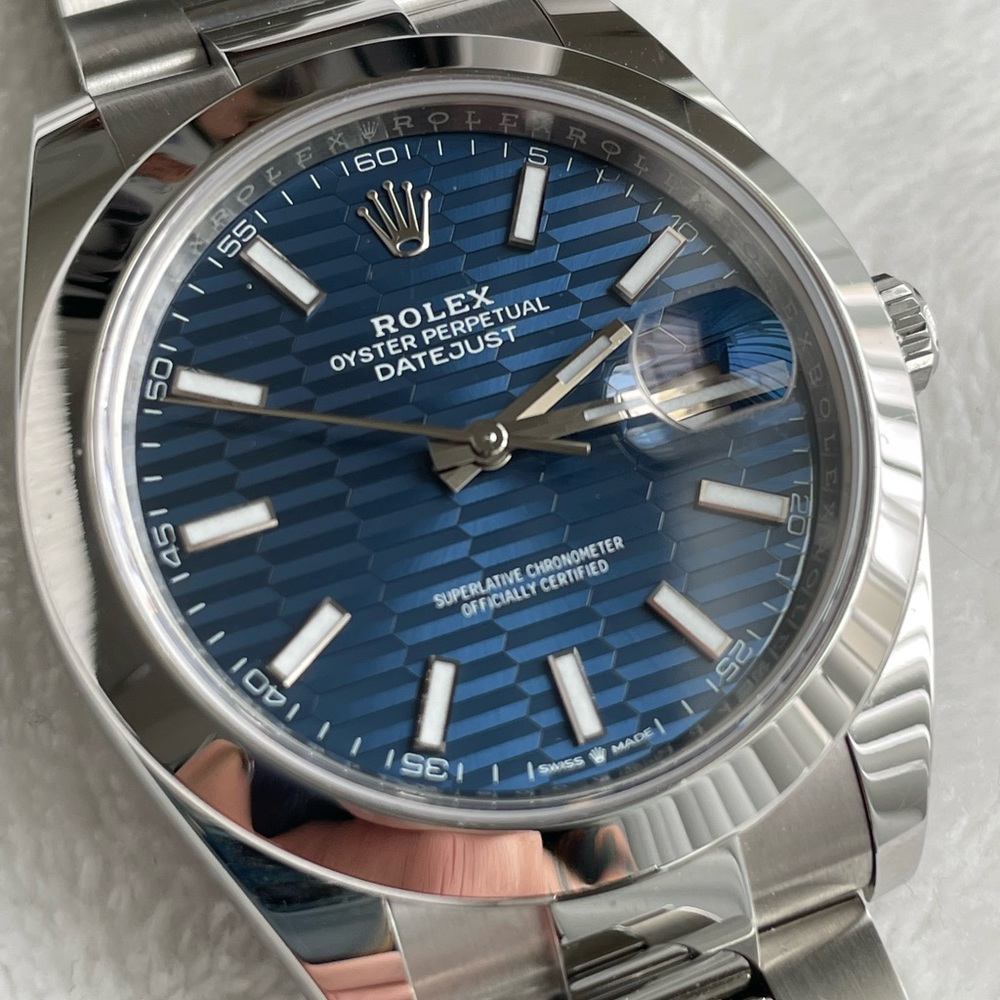 Rolex datejust 41 126300 fluted motif